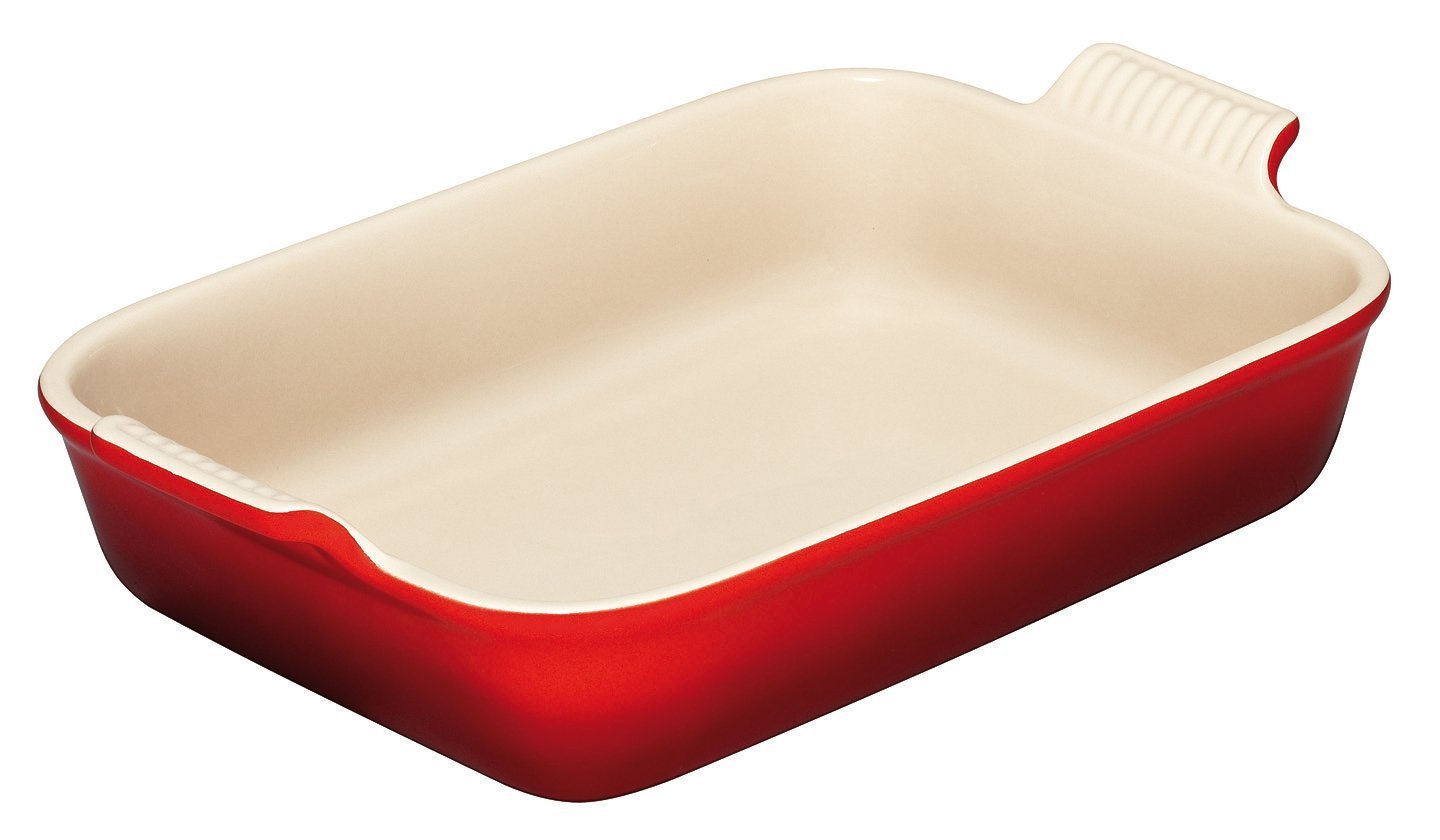Le Creuset Блюдо прямокутне 41 см, вишневий | https://grandposuda.com.ua