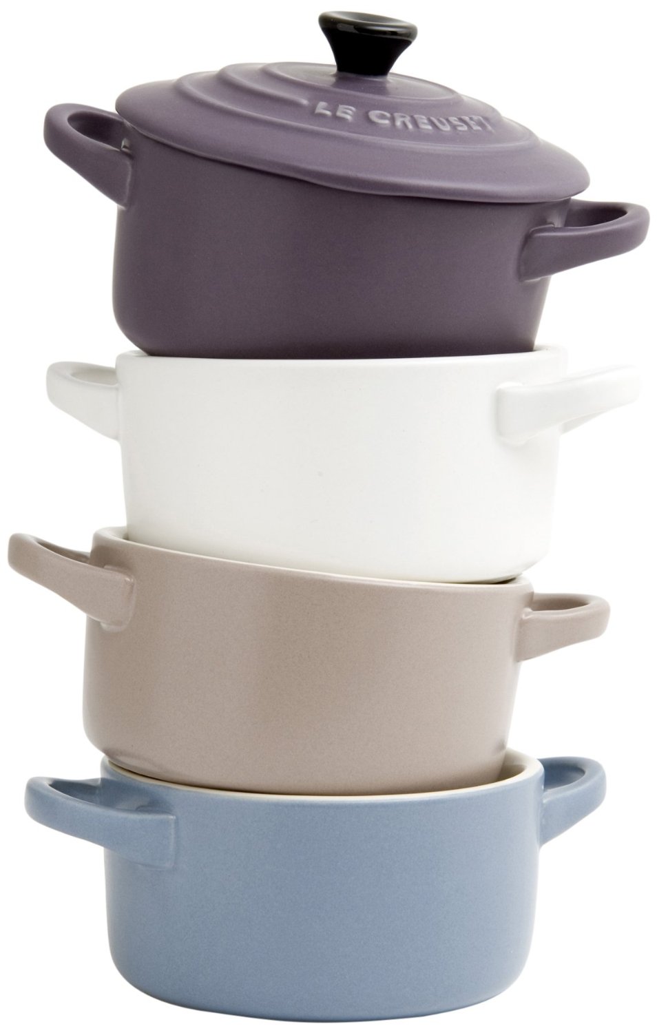 Le Creuset Набор мини-кастрюль / жаровен 4 предмета, 10 см | https://grandposuda.com.ua