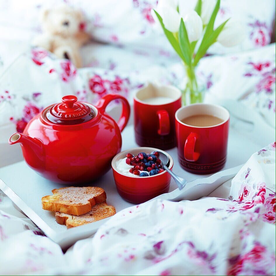 Le Creuset Заварочный чайник с ситечком 1,3 л, оранжевый | https://grandposuda.com.ua