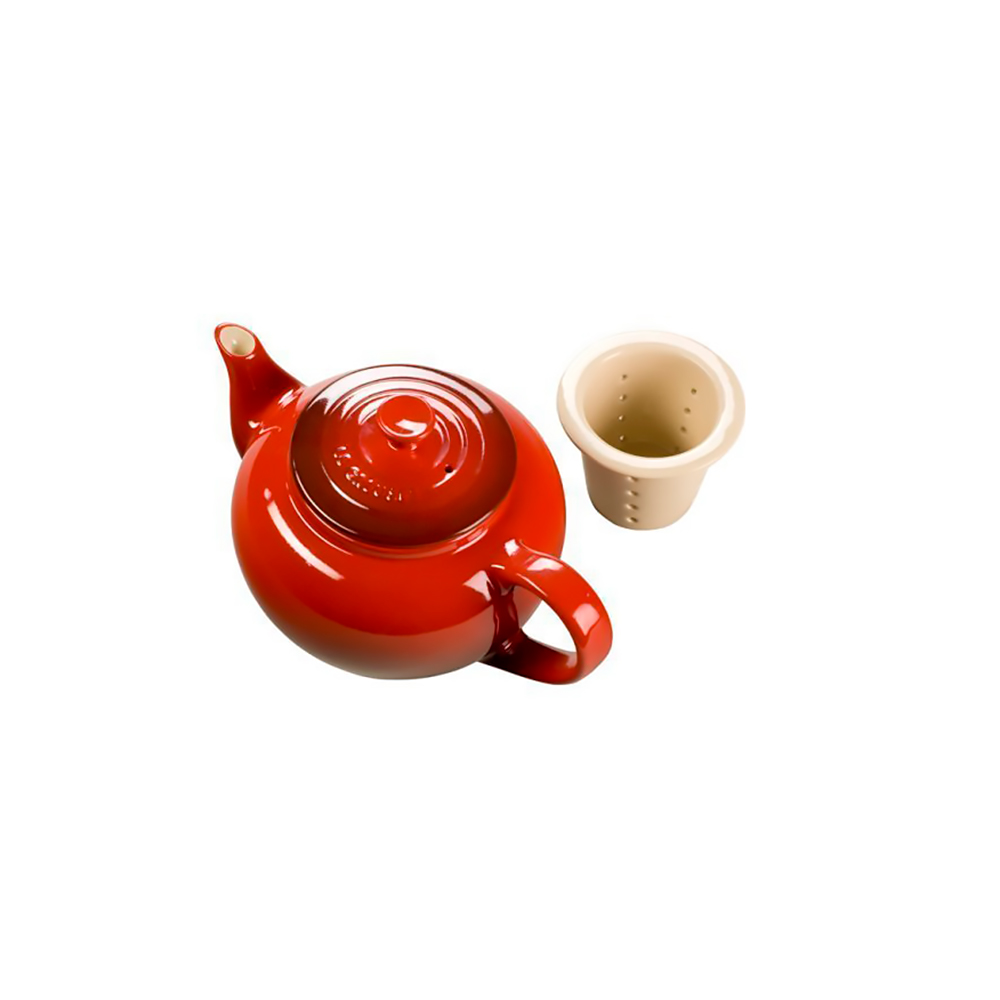 Le Creuset Заварочный чайник 0,6 л оранжевый Flame | https://grandposuda.com.ua