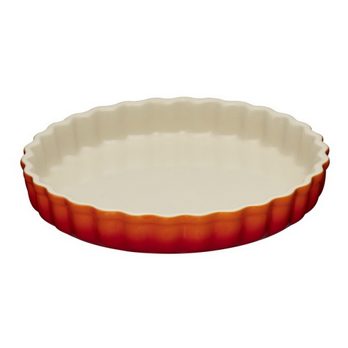 Le Creuset Блюдо круглое волнистое для запекания 24 см, оранжевое Le Creuset Блюдо круглое волнистое для запекания 24 см, оранжевое | https://grandposuda.com.ua