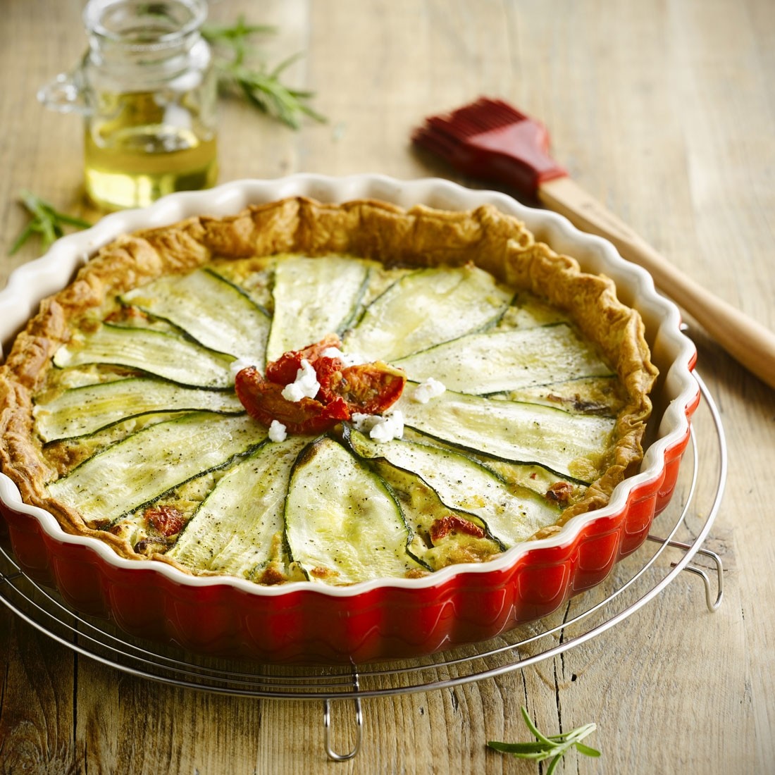 Le Creuset Форма для выпечки рифленая 28 см, зеленая Palm | https://grandposuda.com.ua