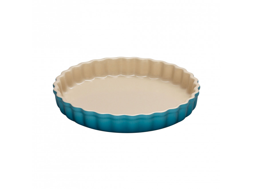Le Creuset Блюдо кругле хвилясте для запікання 28 см, Karibik | https://grandposuda.com.ua
