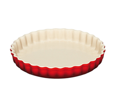 Le Creuset Блюдо круглое волнистое для запекания 32 см, бордовое | https://grandposuda.com.ua