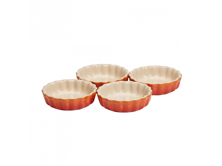 Le Creuset Набор блюд для запекания 4 предмета, оранжевый | https://grandposuda.com.ua