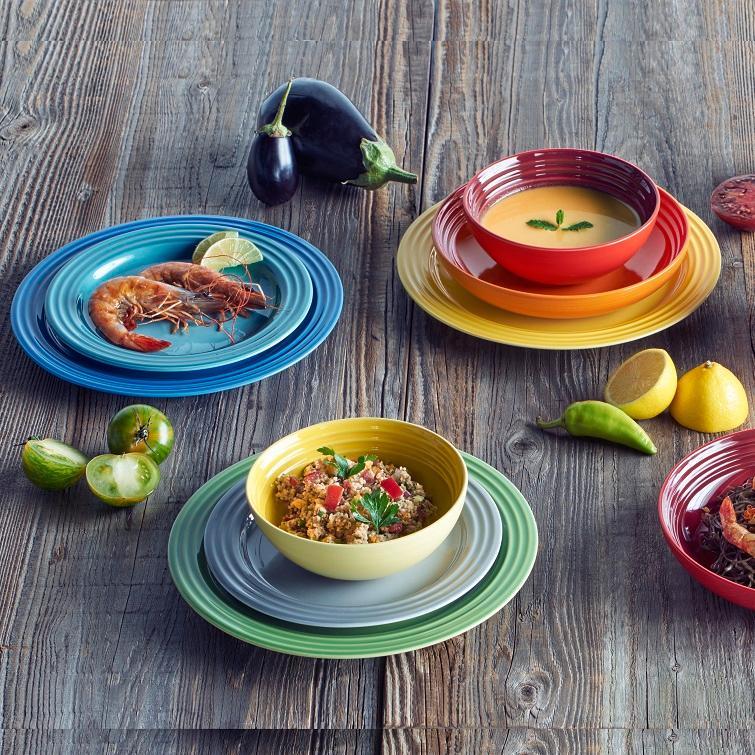 Le Creuset Тарілка для сніданку 22 см, Deep Teal | https://grandposuda.com.ua