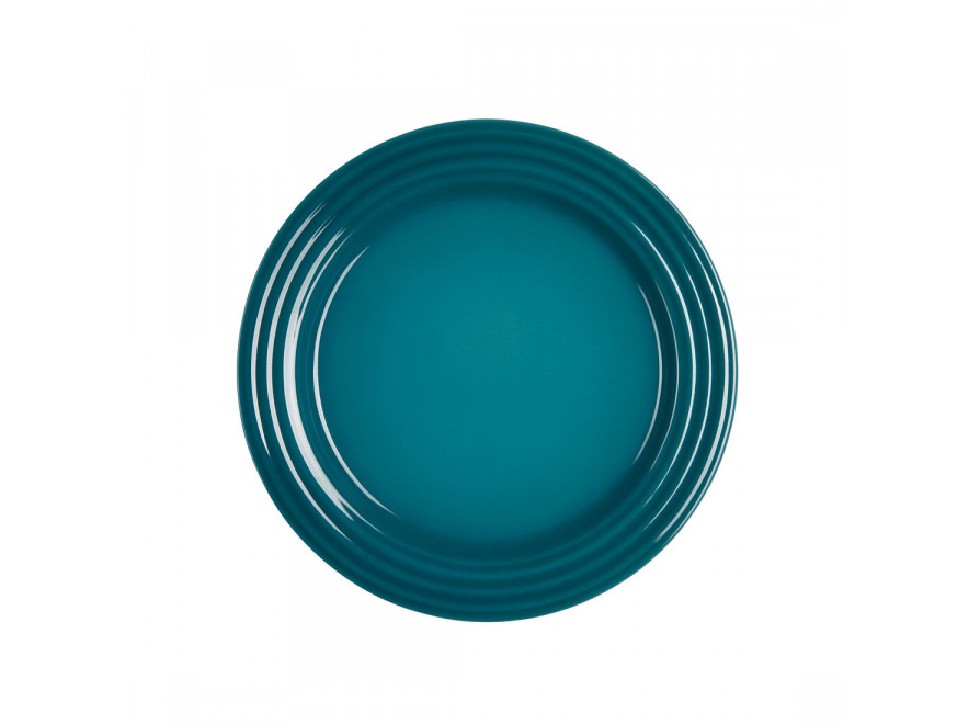 Le Creuset Тарілка для сніданку 22 см, Deep Teal | https://grandposuda.com.ua