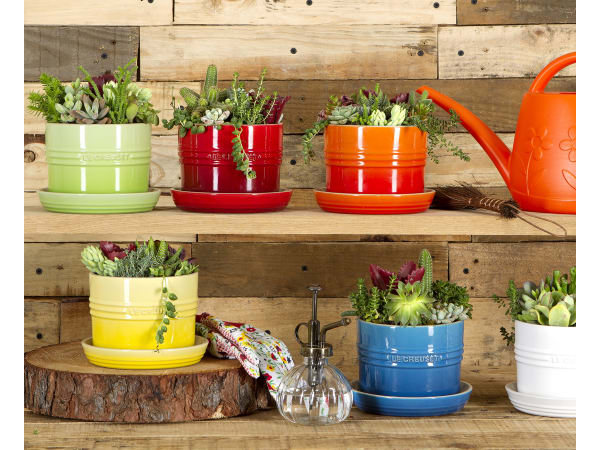 Le Creuset Горшок для комнатных растений 13 см Karibik | https://grandposuda.com.ua
