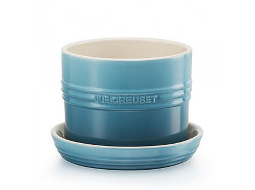 Le Creuset Горщик для кімнатних рослин 13 см Karibik | https://grandposuda.com.ua
