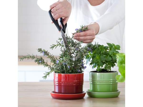 Le Creuset Горшок для комнатных растений 13 см Deep Teal | https://grandposuda.com.ua