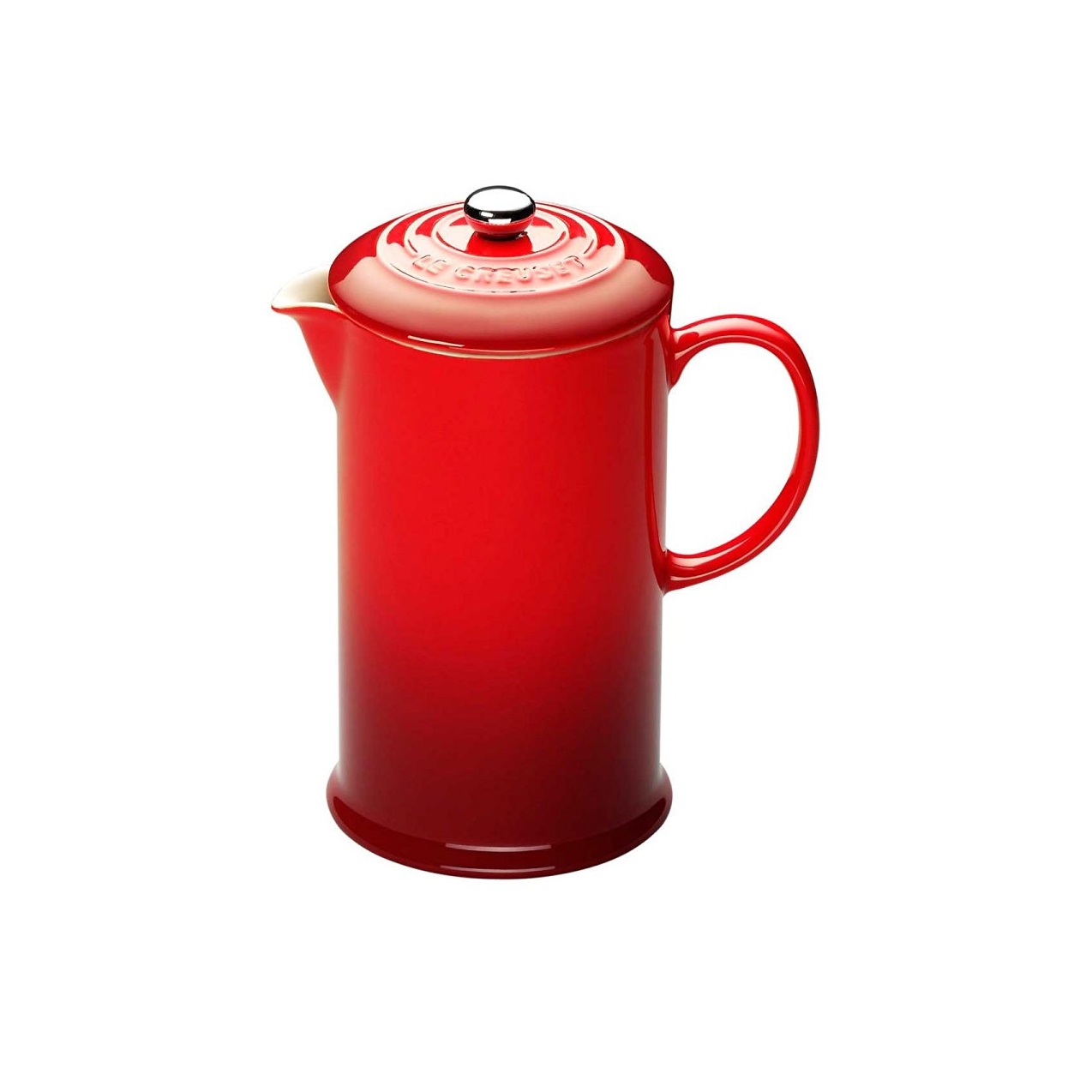 Le Creuset Френч-прес 0,8 л, вишневий | https://grandposuda.com.ua
