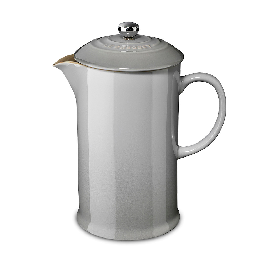 Le Creuset Френч-прес 800 мл димчасто-сірий Mist Grey | https://grandposuda.com.ua