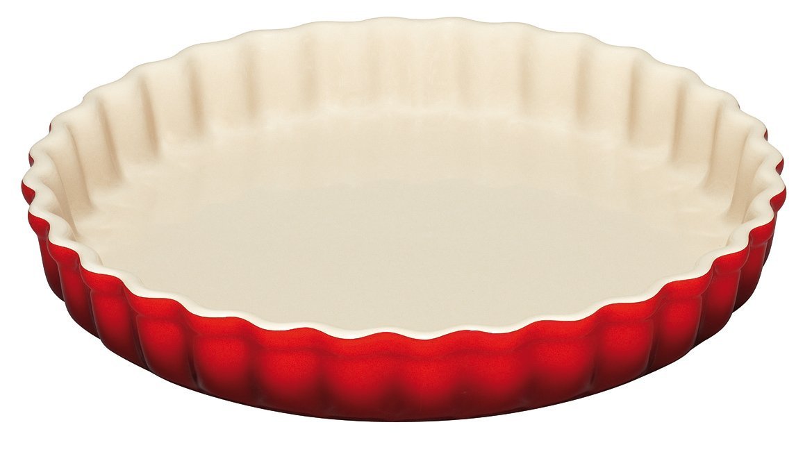 Le Creuset Блюдо кругле хвилясте для запікання 37 см, вишневе | https://grandposuda.com.ua