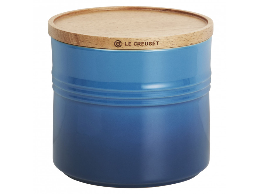 Le Creuset Ємність для зберігання з деревяною кришкою 12 см, Marseille | https://grandposuda.com.ua