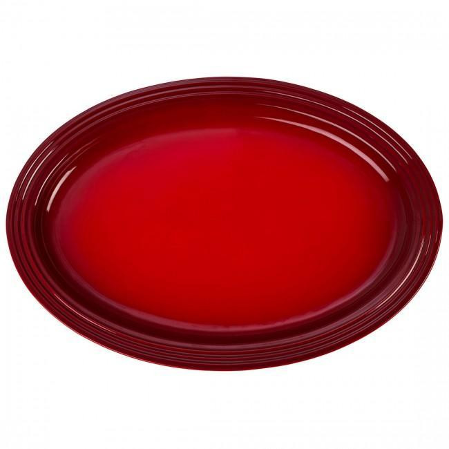 Le Creuset Блюдо сервіровки овальне 46 см, червоне Cerise | https://grandposuda.com.ua