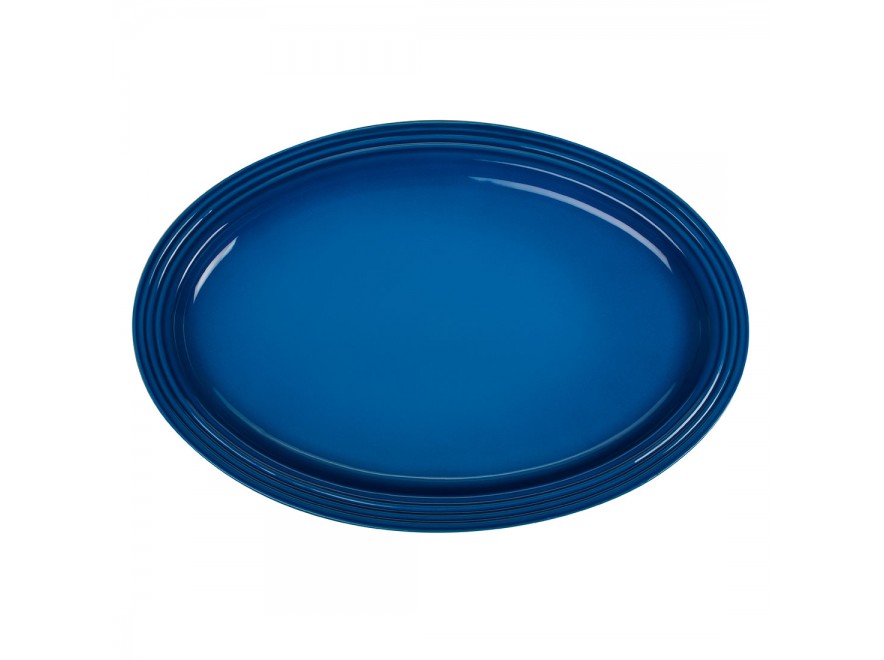 Le Creuset Блюдо сервіровки овальне 46 см, синє Marseille | https://grandposuda.com.ua
