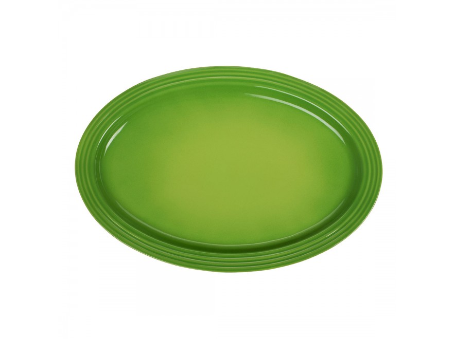 Le Creuset Блюдо сервировочное овальное 46 см, зеленое Palm | https://grandposuda.com.ua