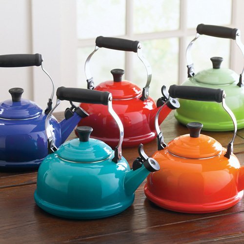 Le Creuset Конічний чайник 1,6 л, помаранчевий | https://grandposuda.com.ua
