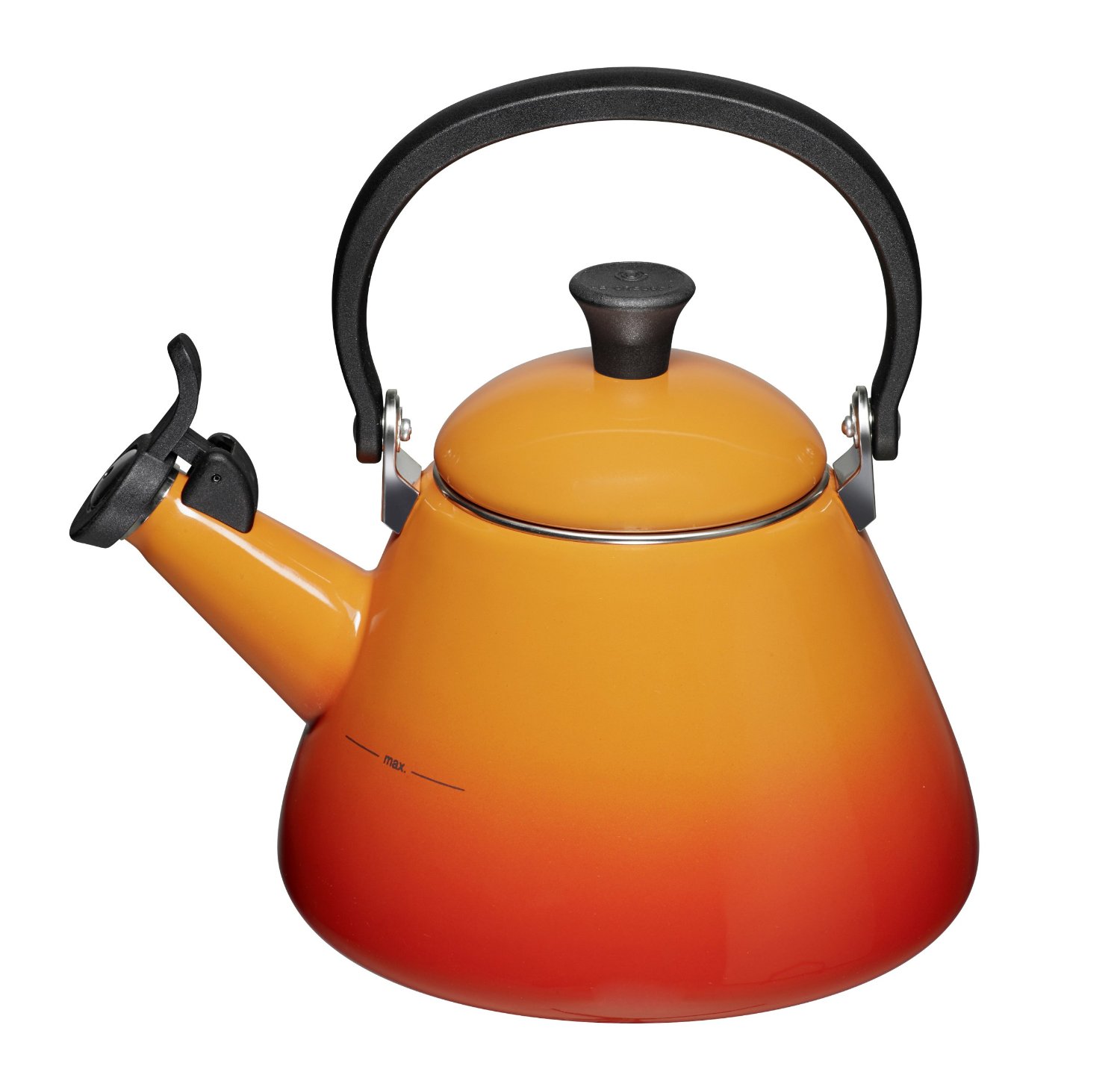 Le Creuset Конічний чайник 1,6 л, помаранчевий | https://grandposuda.com.ua
