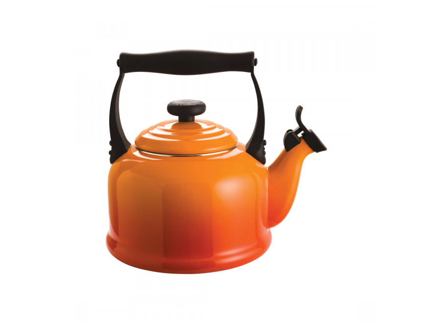 Le Creuset Чайник зі свистком 2,1 л, помаранчевий Tradition | https://grandposuda.com.ua