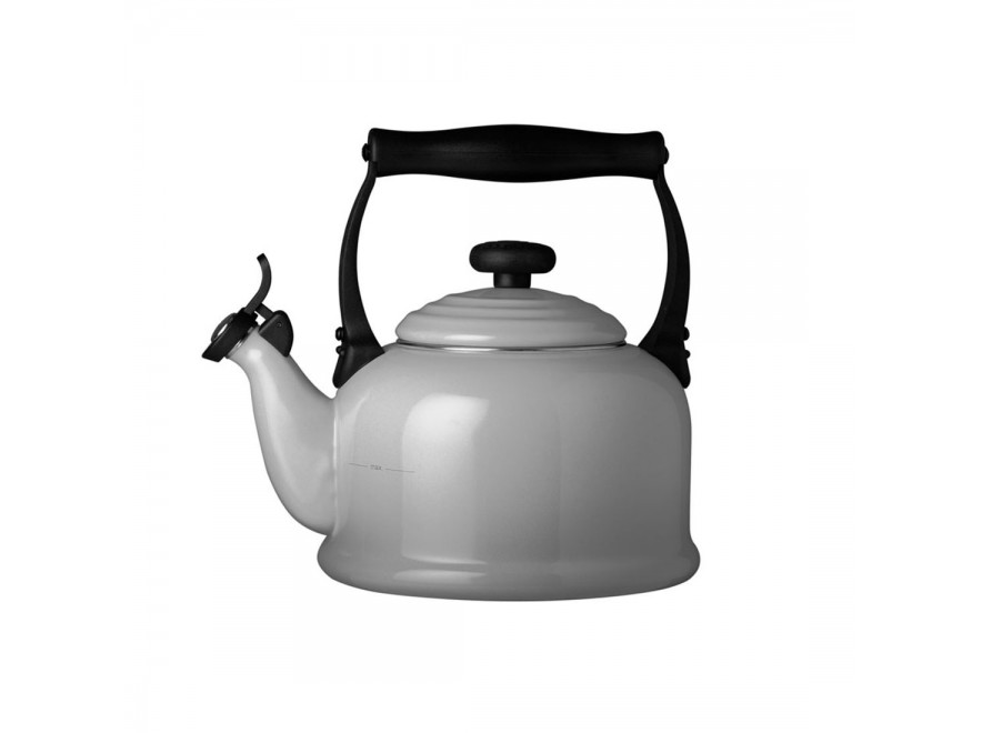 Le Creuset Чайник зі свистком 2,1 л, сірий Tradition Perlgrau | https://grandposuda.com.ua