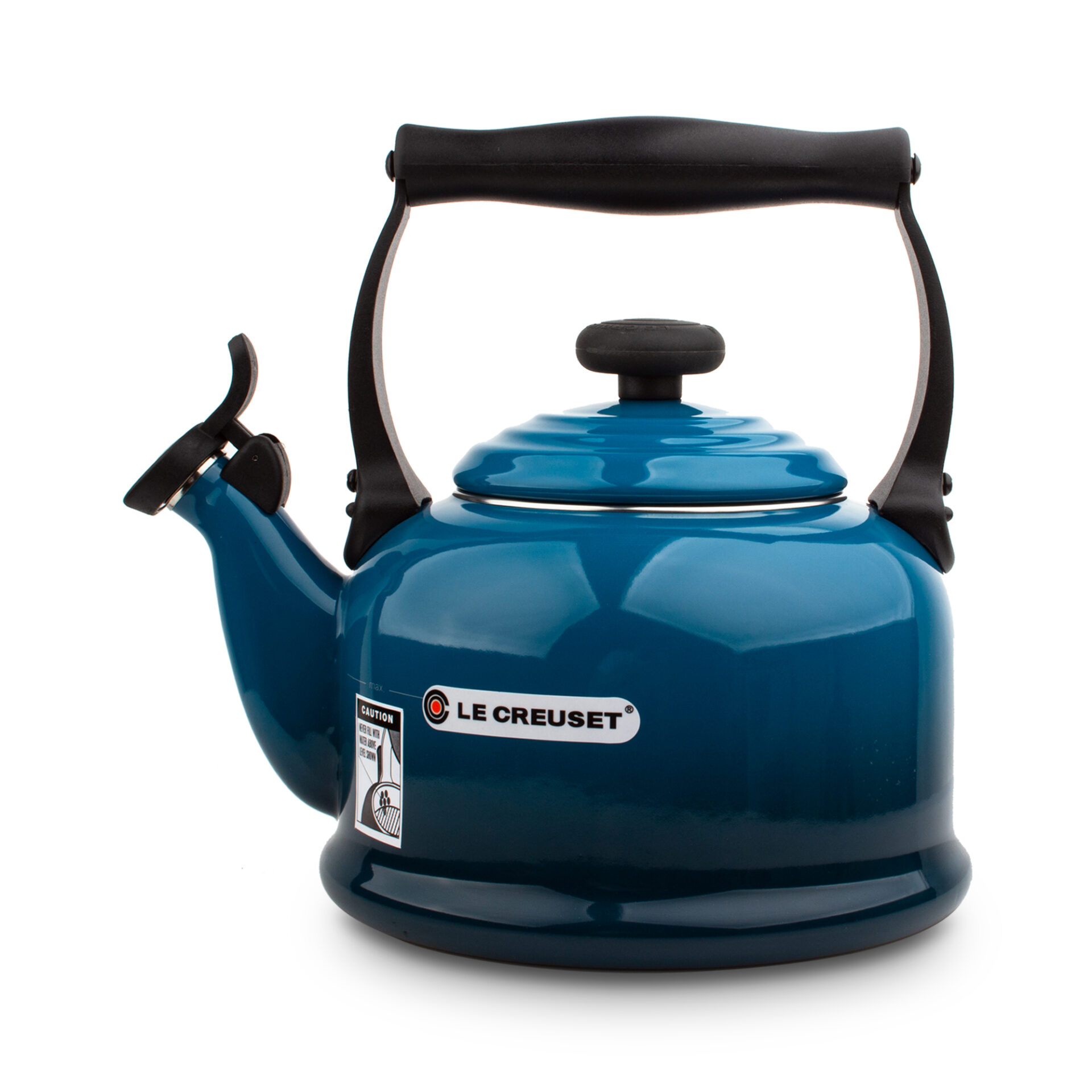 Le Creuset Чайник зі свистком Tradition 2,1 л блакить Deep Teal | https://grandposuda.com.ua
