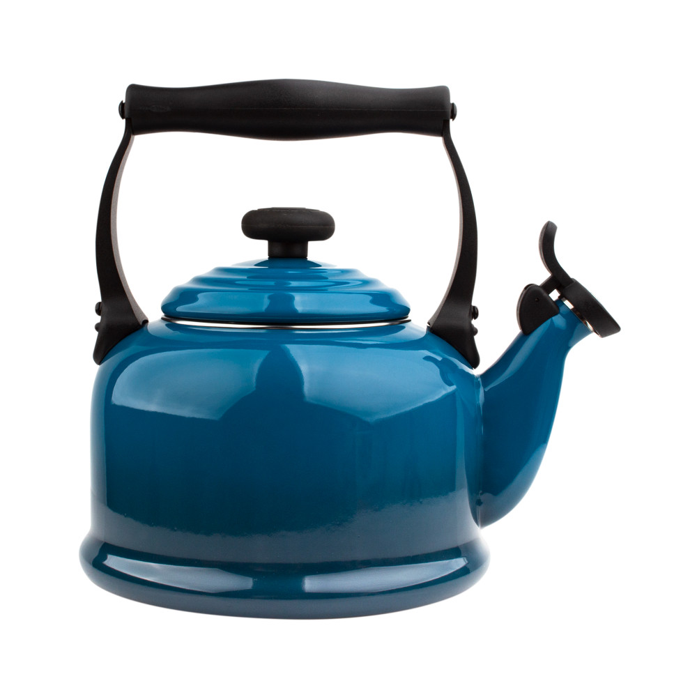 Le Creuset Чайник зі свистком Tradition 2,1 л блакить Deep Teal | https://grandposuda.com.ua