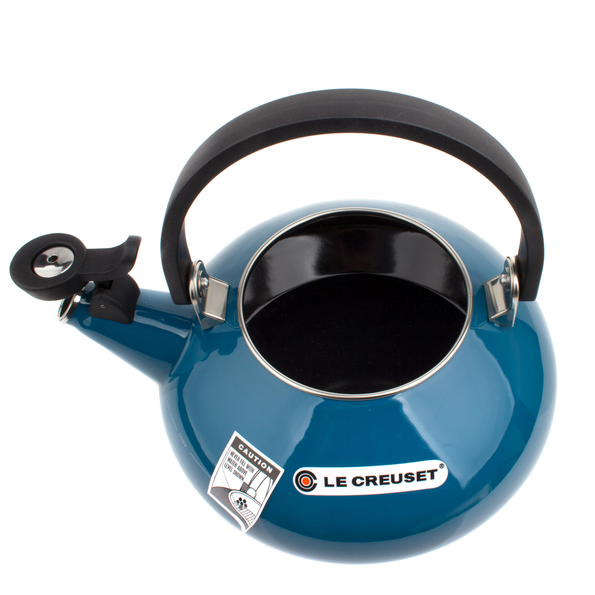 Le Creuset Чайник зі свистком Zen 1,5 л блакить Deep Teal | https://grandposuda.com.ua