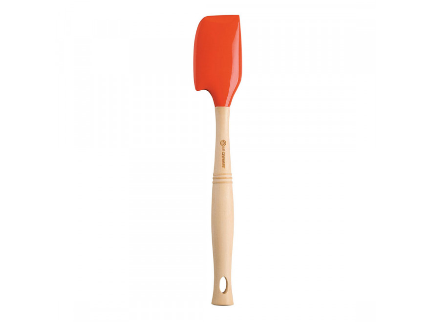 Le Creuset Лопатка-скребок силіконова 31,8 см, червоний | https://grandposuda.com.ua