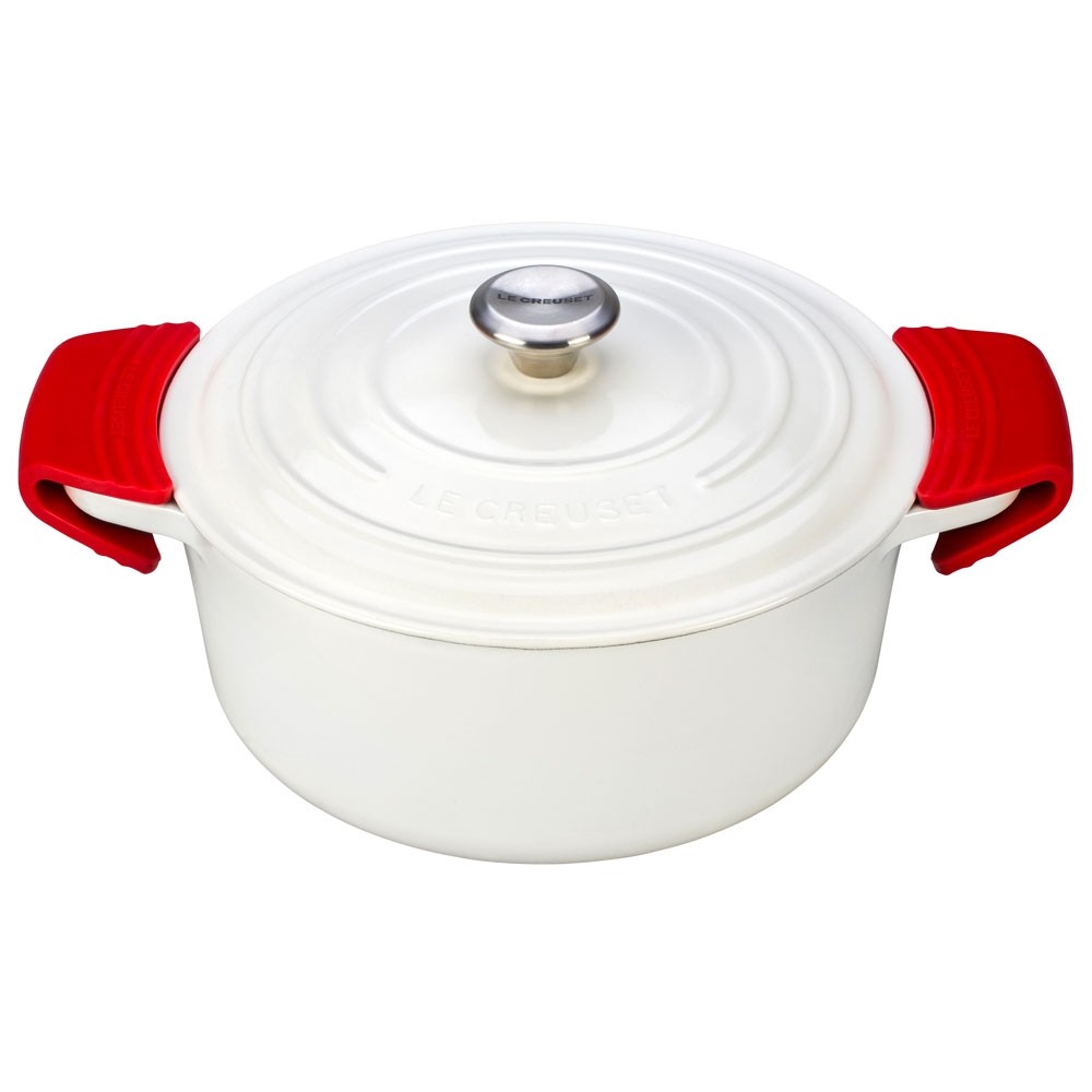 Le Creuset Набор прихваток-насадок на ручки кастрюли, 2 предмета желтые Citrus | https://grandposuda.com.ua