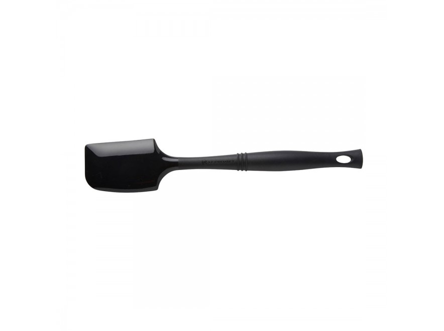 Le Creuset Лопатка-скребок силіконова 33 см, чорна Black | https://grandposuda.com.ua
