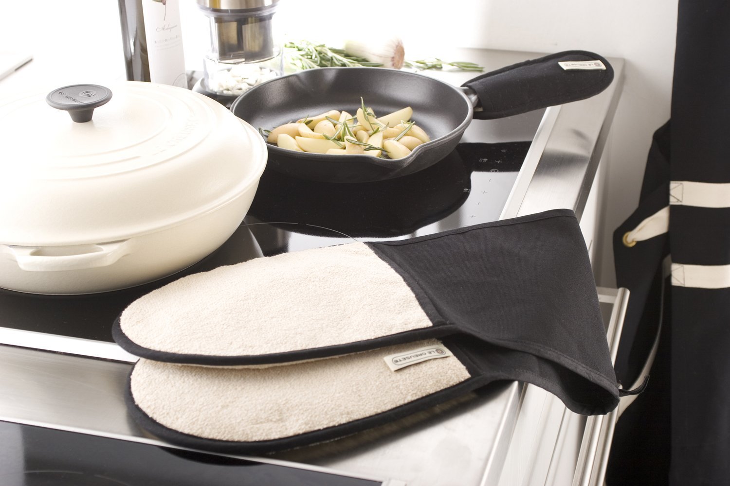 Le Creuset Прихватка для сковороды набор 2 предмета, оранжевая | https://grandposuda.com.ua