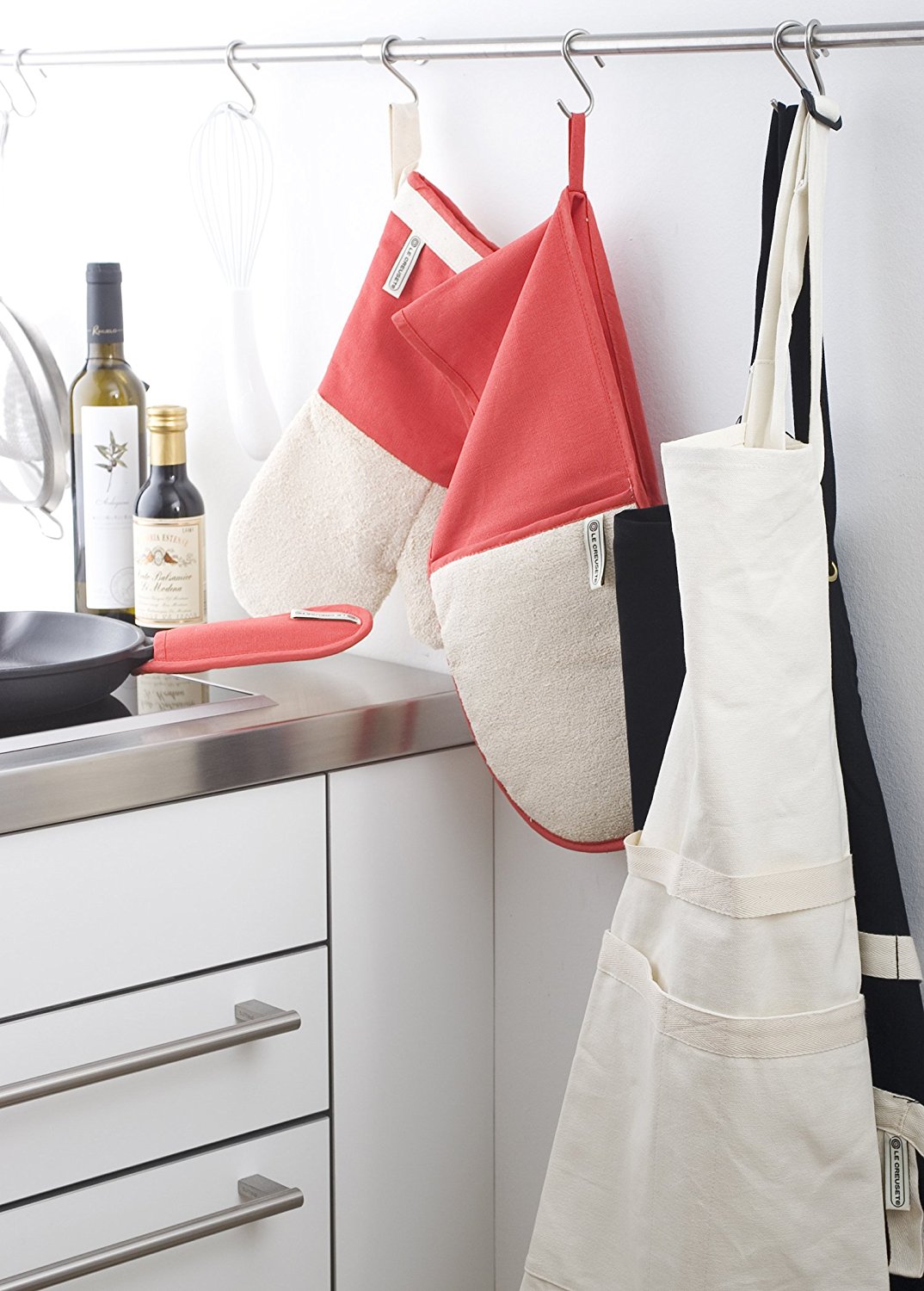 Le Creuset Прихватка для сковороды набор 2 предмета, оранжевая | https://grandposuda.com.ua