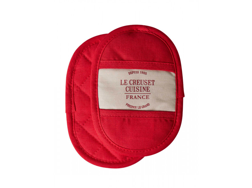 Le Creuset Прихватка для сковороды набор 2 предмета, красная 1925 | https://grandposuda.com.ua