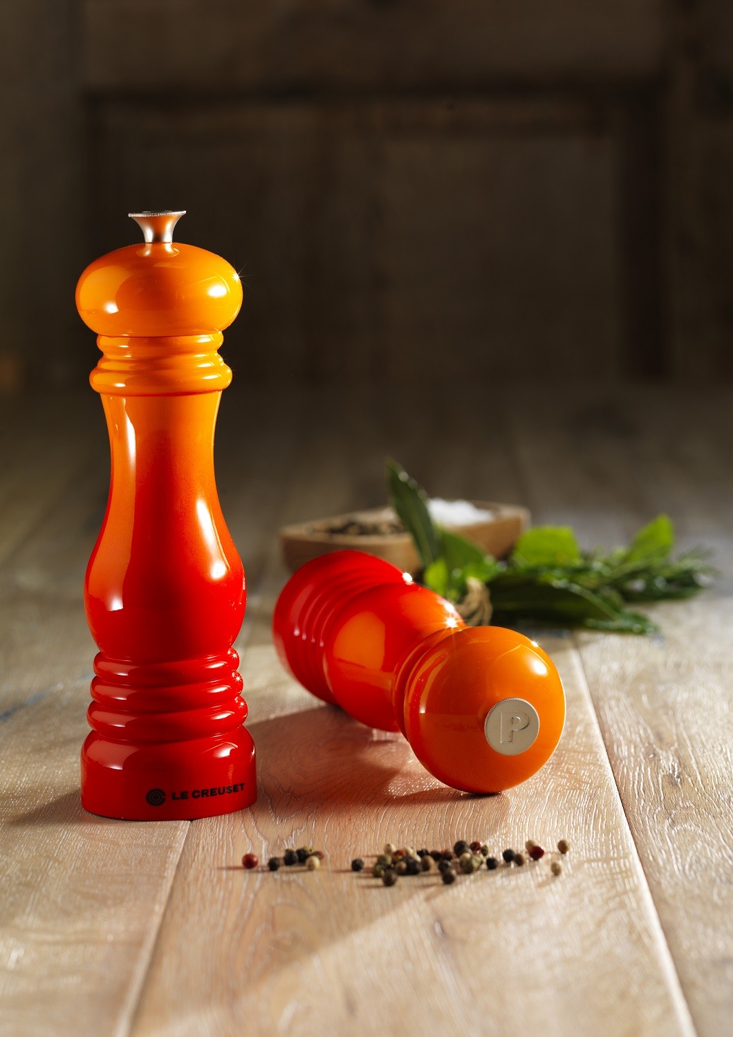 Le Creuset Млин для солі / перцю набір 2 предмета червоний | https://grandposuda.com.ua