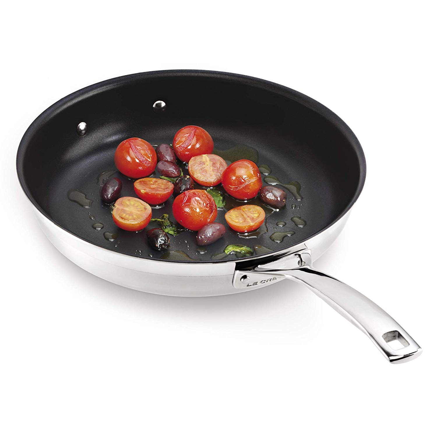 Le Creuset Сковорода с антипригарным покрытием 3Ply 24 см, черный | https://grandposuda.com.ua