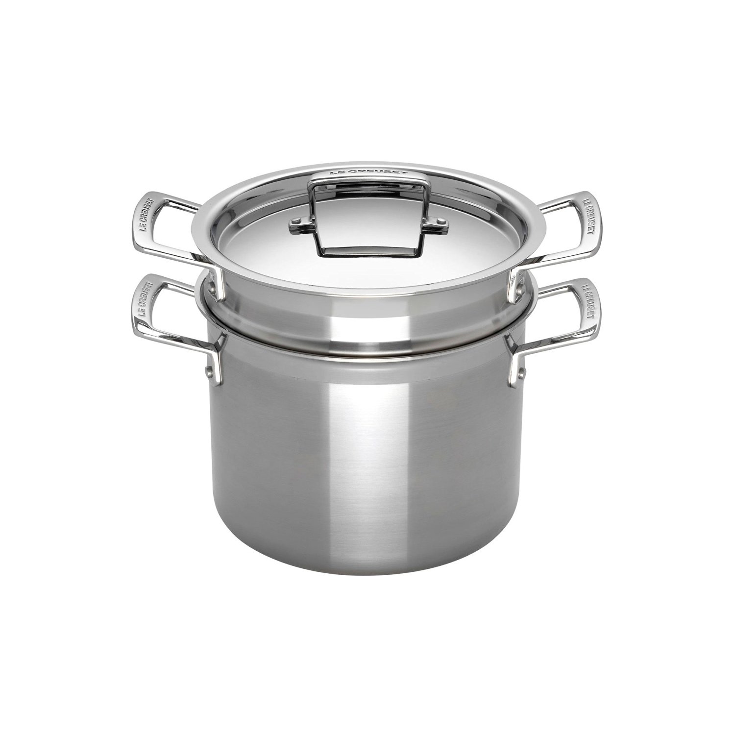 Le Creuset Кастрюля с паровой корзиной 20 см 3Ply | https://grandposuda.com.ua
