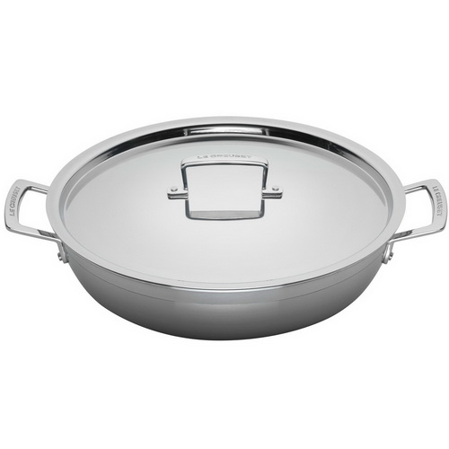 Le Creuset Кастрюля низкая с крышкой 3 PLY, 24 см | https://grandposuda.com.ua