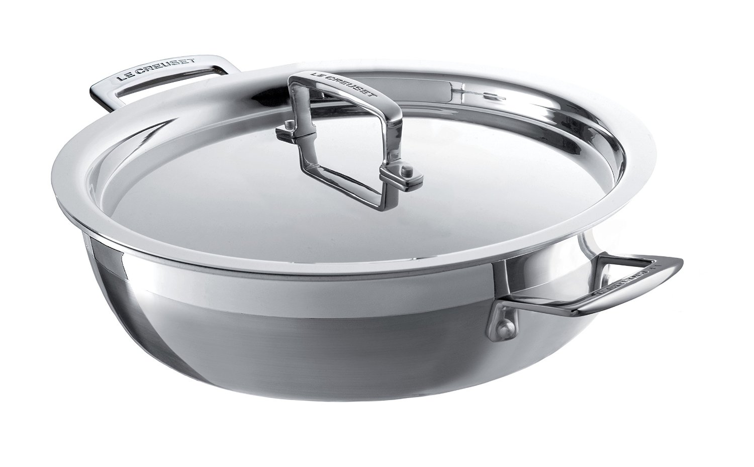 Le Creuset Сковорода-жаровня многослойная 3 PLY 24 см | https://grandposuda.com.ua