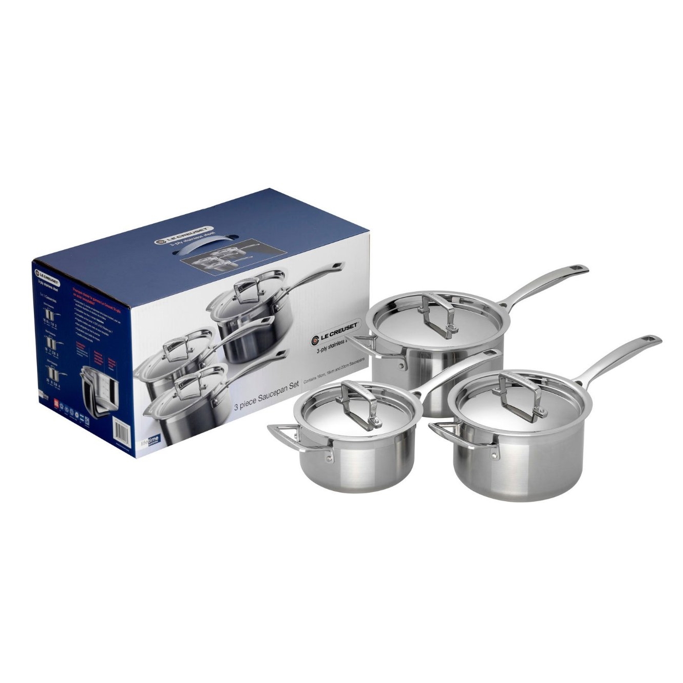 Le Creuset Набір ковшів професійний 3Ply, 3 предмета | https://grandposuda.com.ua