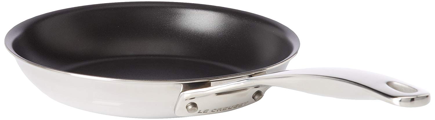 Le Creuset Сковорода 20 см с антипригарным покрытием черная 3-Ply Plus | https://grandposuda.com.ua