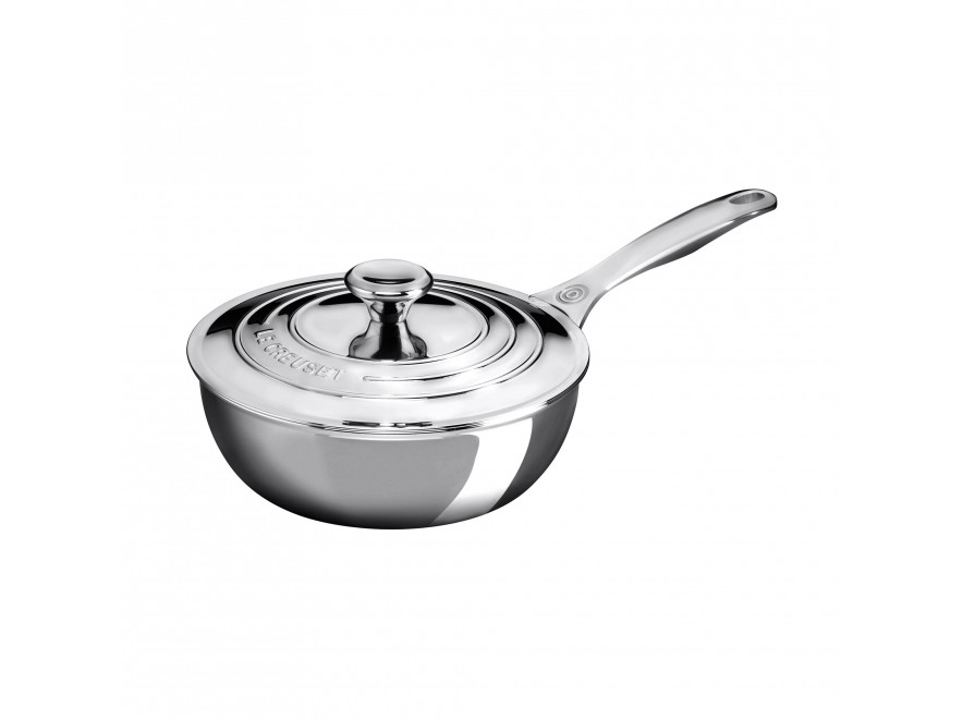 Le Creuset Сковорода для тушкування з антипригарним покртіем 20 cм 3 PLY | https://grandposuda.com.ua