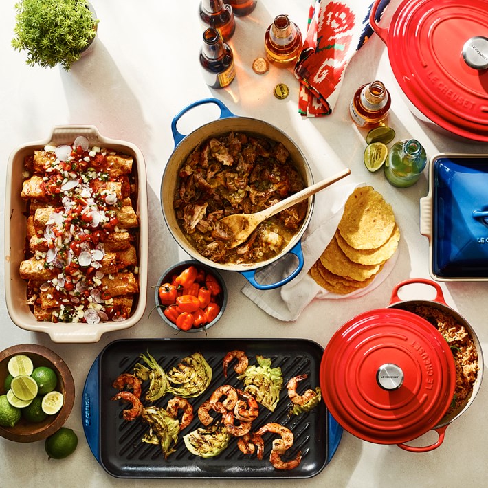 Le Creuset Сковорода гриль прямоугольная 34 см, черный | https://grandposuda.com.ua