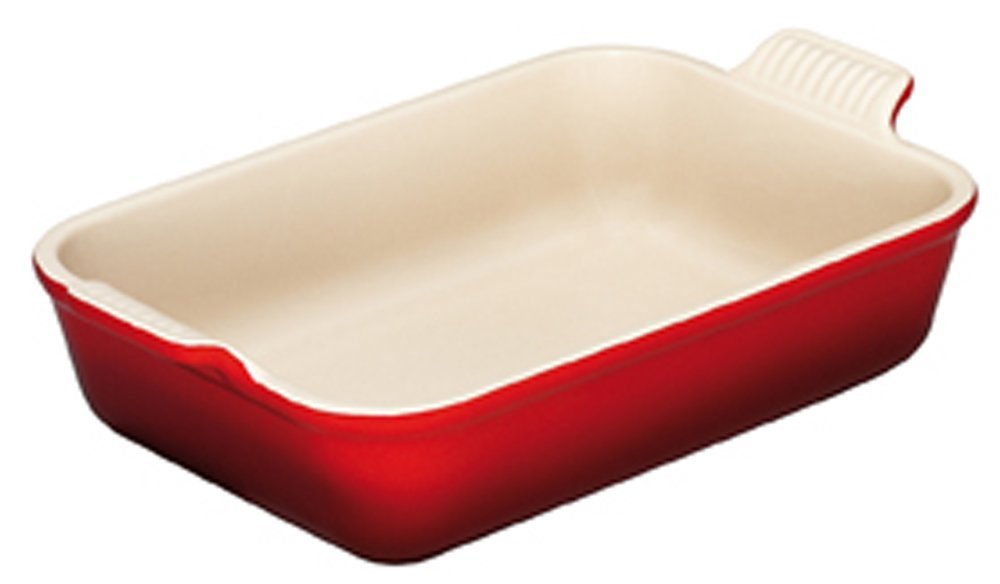 Le Creuset Блюдо прямокутне 32 см, вишневий | https://grandposuda.com.ua