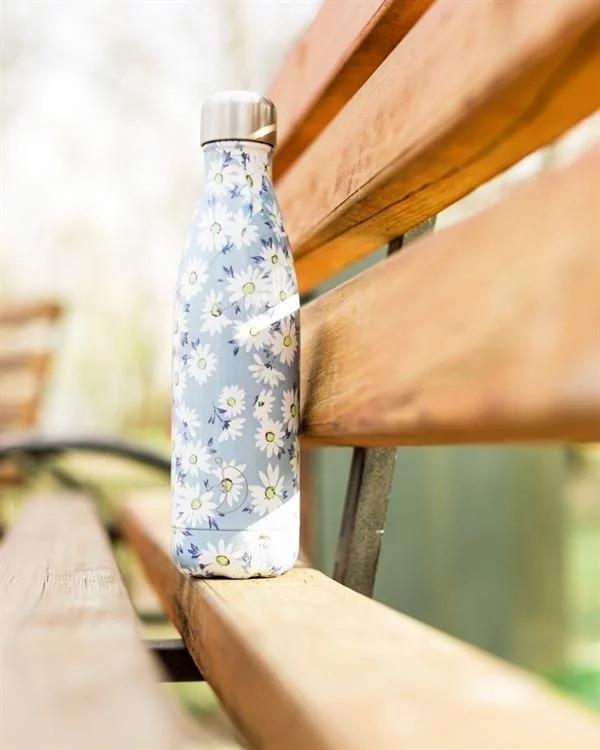 Вакуумная бутылка для воды 0,5 л, цветная Floral Daisy CHILLY'S | https://grandposuda.com.ua