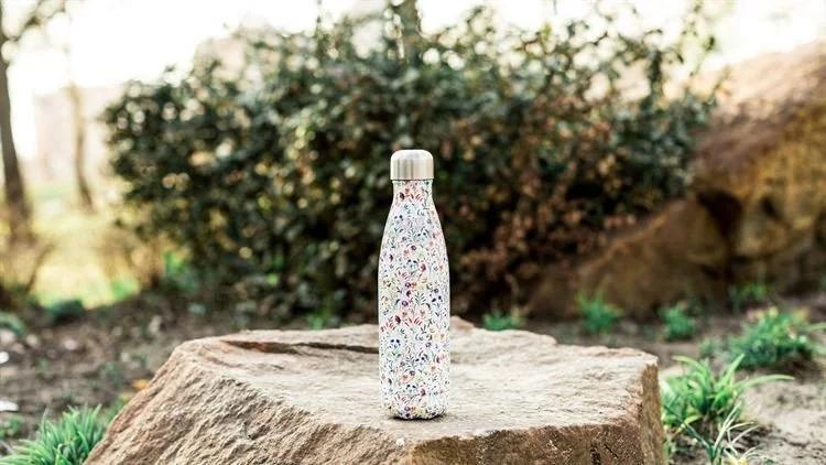 Вакуумная бутылка для воды 0,5 л, цветная Floral Meadow CHILLY'S | https://grandposuda.com.ua