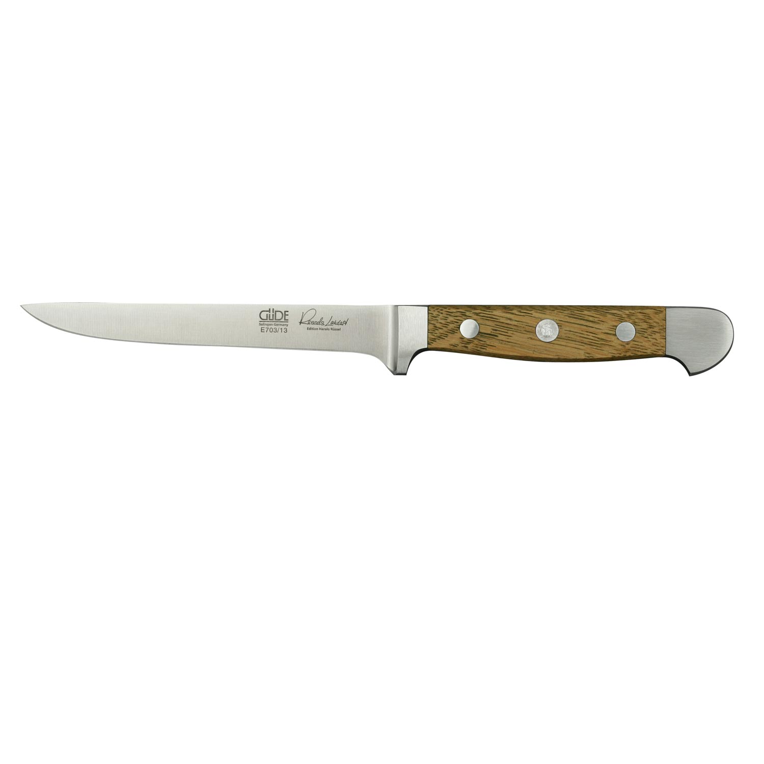 Ніж обвалочний з гнучким лезом 13 см Alpha Barrel Oak Guede | https://grandposuda.com.ua