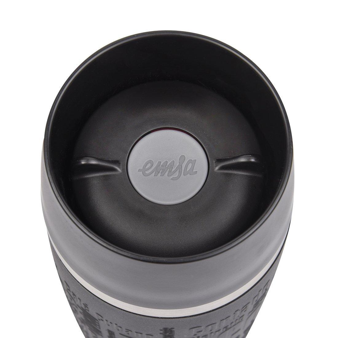 Термокружка 0.36 л чорний Travel Mug Emsa | https://grandposuda.com.ua