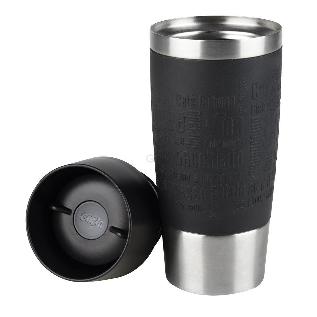 Термокружка 0.36 л чорний Travel Mug Emsa | https://grandposuda.com.ua