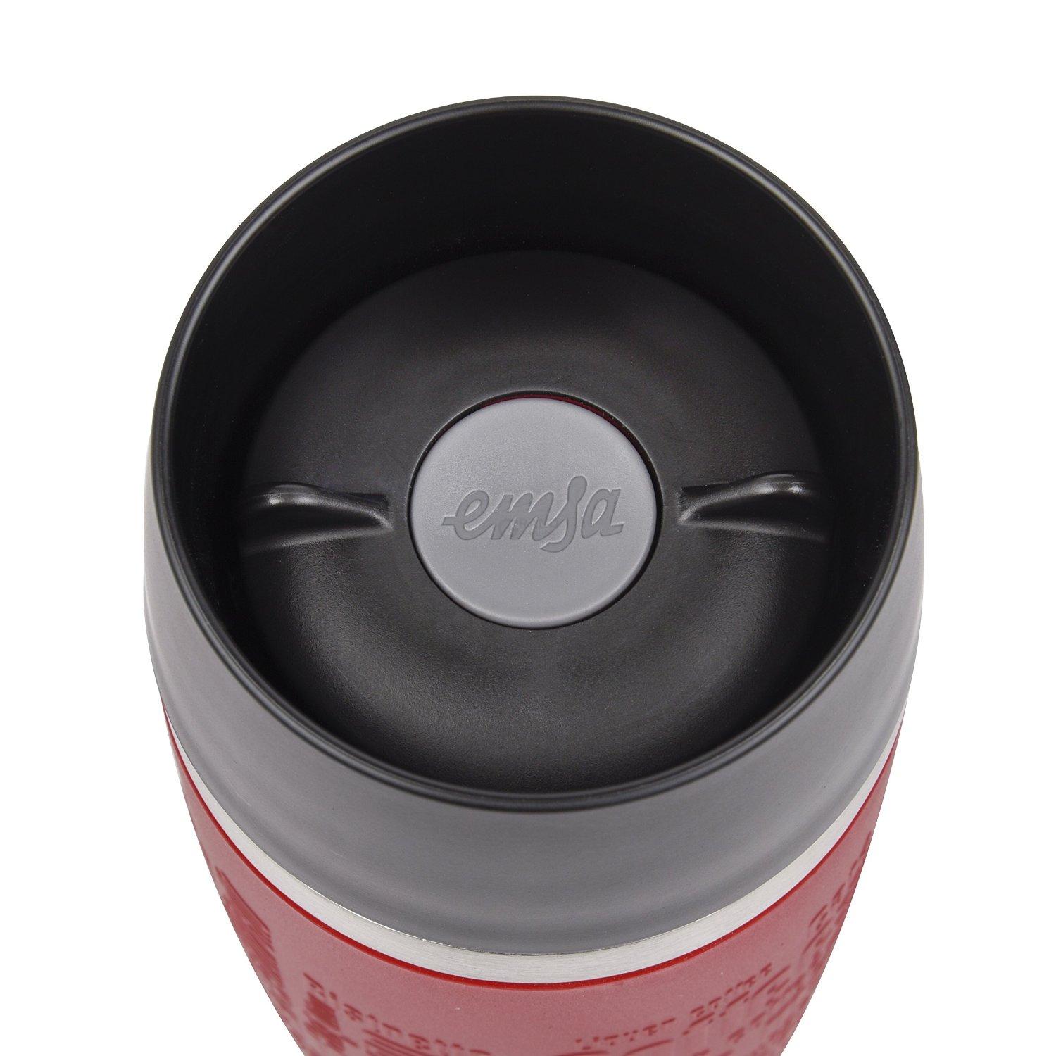 Термокружка 0.5 л червоний Travel Mug Grande Emsa | https://grandposuda.com.ua